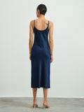 22Momme langes Maxi-Seidenkleid / Nachthemd