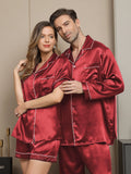 SilkSilky DE Reine Seide Langärmelig Couple Rotwein 004