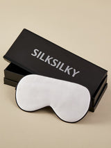 [Weiß] SilkSilky-DE 19Momme Reine Seide Pillowcase Set 003