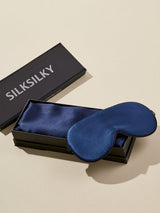 [Dunkelblau] SilkSilky-DE 19Momme Reine Seide Pillowcase Set 001